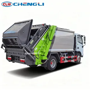 Camión Compactador de Basura Dongfeng D6 4X2 Fácil de Operar, con Tolva Triangular y Tanque de Gran Capacidad de 6000L - Product Image 3