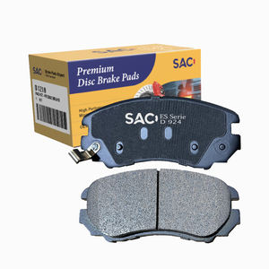 Venta al por mayor de fábrica, pastillas de freno personalizadas, <span class=keywords><strong>precio</strong></span> negro, pastillas de freno automáticas de cerámica para coche Premium D924 SP1155 para pastillas de freno de coche coreanas - Product Image 1