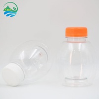 Bouteille de boisson au thé de 250 ml, bouteille de thé au lait en plastique 38/410, bouteille de boisson transparente en PET pour jus, thé boba, bouteille de boisson vide portable
