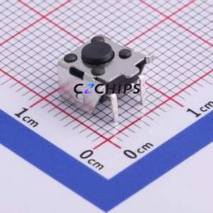 TS-1037-A1B3-D2 Tactile Switch SMD,6x6mm Switch Single Pole Single Throw Round Button Horizontal Mount 6mm - Product Image 1