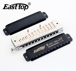 <span class=keywords><strong>Harmonica</strong></span> <span class=keywords><strong>chromatique</strong></span> East Top à 12 trous avec lames en bronze phosphoreux, étui noir à fermeture éclair, Do majeur - Meilleur service et <span class=keywords><strong>prix</strong></span> compétitif - Product Image 2