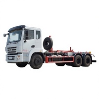 Camion compacteur manuel Dongfeng Jincheng à double essieu arrière, à bras de ramassage, pour la collecte et le transfert de déchets, diesel