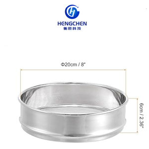 高品質304ステンレス鋼製粉ふるい 80 100 120 150 300 500 600 800ミクロン 標準ラボ試験用ふるい - Product Image 6