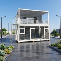 SKYLINE Maisons conteneurs préfabriquées 20 pieds, maisonnette détachable respirante au design postmoderne, maison prête à l'emploi, hôtel en acier, bureau compact