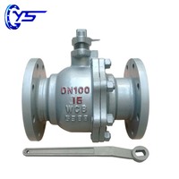 Katup Bola Flens Q41F WCB Air Minyak Uap Suhu Operasi 200 PTFE Soft Seal DN50-DN150 PN16/25/40