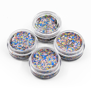 Pot de crème pailletée holographique épaisse et brillante en vrac avec 10g de poudre de paillettes cosmétiques <span class=keywords><strong>pour</strong></span> <span class=keywords><strong>le</strong></span> visage et <span class=keywords><strong>le</strong></span> <span class=keywords><strong>corps</strong></span> - Product Image 3