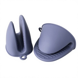 Guantes de Silicona Extra Largos Resistentes al Calor para Hornear y Asar a <span class=keywords><strong>la</strong></span> Parrilla, Diseño de Cinco Dedos, <span class=keywords><strong>Palma</strong></span> Reforzada - Product Image 1