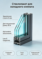 Profil de porte et fenêtre en aluminium à rupture de pont thermique série 80, directement de l'usine, emballage démontable KD pour expédition ferroviaire et terrestre