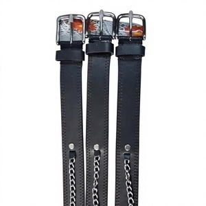 Ceintures en cuir véritable pour hommes, boucle à ardillon en acier, impression par transfert thermique, durables, imperméables, résistantes, écologiques, largeur 3,8 cm - Product Image 3