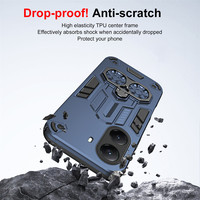 Étuis de téléphone robustes pour Xiaomi 17 Pro Max 17 Pro 15 Ultra 5G, protection lourde en PC et TPU, support d'anneau, béquille, coque antichoc