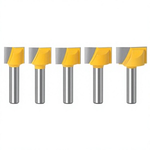 YUF Ensemble de 6 fraises de fraisage en carbure de 8 mm pour le nettoyage des bords, le chanfreinage et le travail du bois - Product Image 4
