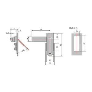 Stainless Steel Flat Rotary Latch <b>Lock</b> X-5717S-1 Keyless <b>Cabinet</b> Door Handle Industrial Furniture <b>Lock</b> 21 24 Mm Thickness - Product Image 1