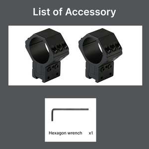 Anneaux de montage pour lunette BANGBANG en aluminium, réglables en hauteur centrale, pour rail de 11 mm - Product Image 5
