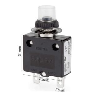 KUOYUH 98 श्रृंखला 25A सर्किट ब्रेकर restorable स्विच, अधिक वर्तमान रक्षा, बड़े वर्तमान अधिभार रक्षक - Product Image 2