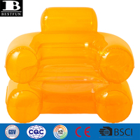 Fauteuil gonflable en vinyle transparent robuste, canapé durable en plastique, chaise à bulles gonflable, meubles