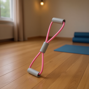 Banda de Ejercicio en Forma de 8 de Color Rosa Claro con Resistencia para Entrenamiento Físico - Product Image 2