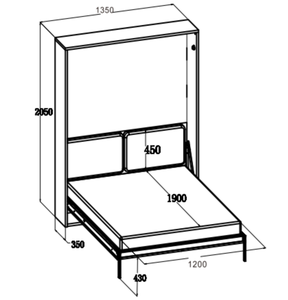 Buon Hardware salvaspazio per mobili letto a parete meccanismo Murphy letto sistema di sollevamento Murphy letto a parete accessori Hardware - Product Image 2