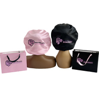 Sac cadeau en papier avec logo, ruban et poignée, sac en papier de luxe personnalisé pour extensions de cheveux et perruques