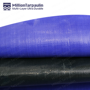<span class=keywords><strong>Million</strong></span> 2m <span class=keywords><strong>x</strong></span> 100m PE-Planenrolle Blau Schwarz Wasserdichte PE-Plane Hersteller 200 Gramm PE auf Rolle Planenmaterial - Product Image 1