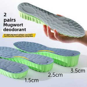 Sol dalam ortopedi penopang lengkungan Plantar Fasciitis pereda nyeri busa memori bantalan peredam kejut bernapas - Product Image 2