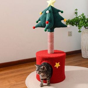 เตียงแมวขนาดเล็กแบบบูรณาการกรอบสำหรับแมวปีนต้นไม้ในเทศกาลคริสต์มาสอุปกรณ์สำหรับแมวของเล่นแมว - Product Image 2