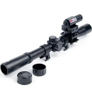 Hot Sale Cheap 4x20 Scope Hunting Scope With Laser Sight Scope Laser Combo