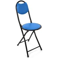 Chaise de prière pliable ronde en métal rembourrée, design peu encombrant, économique et portable