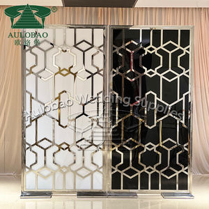 Custom Color Wedding Events Silver Stainless Steel <b>Backdrop</b> Panel - Product Image 2