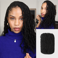 Cheveux brésiliens afro crépus en vrac Remy 100% naturels pour dreadlocks, tresses et extensions, légers, couleur naturelle, Chine, 50g