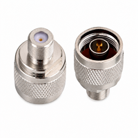 Adaptateur RF F femelle vers N mâle, connecteur de câble coaxial, convertisseur d'impédance 50Ω