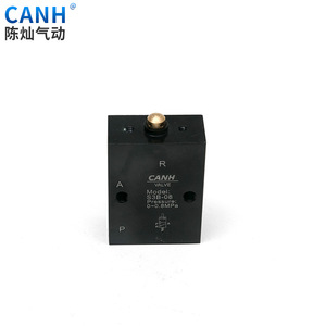 วาล์วควบคุมลมแบบกดปุ่ม 2 ตำแหน่ง 3 ทาง รุ่น S3V-08 ยี่ห้อ Canh Mechanical Valve - Product Image 3