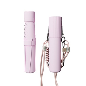 Parapluie compact ultraléger pliable en trois sections à 6 baleines, portable, manuel, double usage soleil/<span class=keywords><strong>pluie</strong></span>, protection solaire, personnalisable avec logo, pour le commerce transfrontalier - Product Image 5