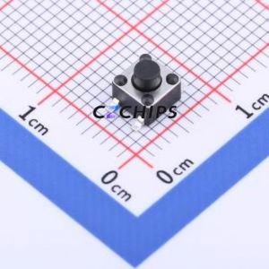 TSC015B04326A13 Tactile Switch SMD-4P,4.5x4.5mm Switch Round Button 2.6N Vertical Mount 4.5mm - Product Image 1
