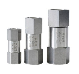 Válvula de retención unidireccional macho 304 316 Válvula de retención unidireccional antirretorno de acero inoxidable sanitario - Product Image 2