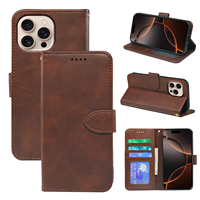 Carteira clássica com porta-cartões para iPhone 17 Air 16 Pro Max 11 12 15 Pro 16e