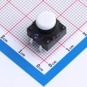 TSW12111-115B511CA-001E Tactile Switch Through hole-4P,11.7x11.5mm Switch Single Pole Single Throw Round Button 2.8N 11.7mm - Product Image 1