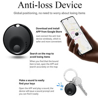 Traceur intelligent anti-perte pour iOS et Android, localisateur de clés sans fil, balise connectée colorée ultra-mince pour animaux de compagnie