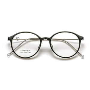 Montura de Gafas Redondas de Titanio M9890 48 17 142, Ligeras, Unisex, Montura Completa, Diseño Danyang - Product Image 5