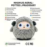 Robot en peluche éducatif IA, jouet interactif avec application, yeux dynamiques parlants, poupée d'apprentissage STEM pour enfants, cadeau OEM