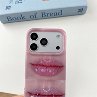 Coque de téléphone de luxe IMD Spicy Girl au design brillant avec chaîne pour iPhone 17 Pro Max 16 Pro Max 15 15 Pro