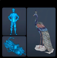 Scanner 3D CR-Scan Otter, portable, haute précision, grande taille, pour voitures, motos, scanner couleur stéréo, portrait, animaux