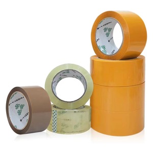 Low Noise Packing Tape 4.8x100mm Transparent <b>Brown</b> Silent Sealing Tape For Home Office Use - Product Image 1