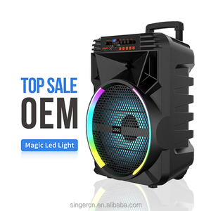 ABS-15101 Vente chaude Enceinte de fête audio <span class=keywords><strong>15</strong></span> <span class=keywords><strong>pouces</strong></span> avec écran numérique RVB, karaoké sans fil, chariot extérieur avec micro - Product Image 3