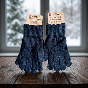 Guanti da Uomo Completamente Neri, Confezione da 12, Modello Invernale Cina 28703 - Product Image 4