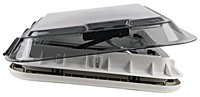 Haut à Double toit pour 7 pouces, évent de projecteur LED pour RV avec interrupteur et écran anti-insectes, taille du projecteur 70x50cm