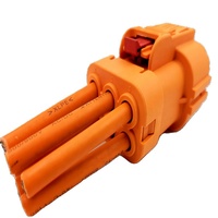 Connecteur haute tension 800V DC pour véhicules à énergie nouvelle Ev 16mm2 Fil Batterie Contact en cuivre Matériau ABS Boîtier 125A Verrouillage