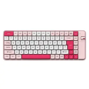 Melebihi Keyboard nirkabel Mini dengan adaptor USB Bluetooth 5.0 Keyboard PC ramping untuk bermain game produk baru