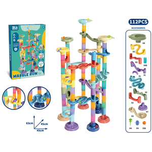 2024 meilleurs jouets éducatifs blocs de construction de boule orbitale de haute précision 150 pièces ensembles de blocs de construction en marbre - Product Image 4