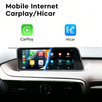 Autoradio 12,3 pouces avec écran partagé, 4 Go de RAM + 64 Go de ROM, Carplay et Android Auto pour Lexus RX 2016-2019