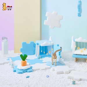 Détachable Jouable Chat <span class=keywords><strong>Carotte</strong></span> Nid Facile à Installer En Peluche Coton Sherpa Tissu <span class=keywords><strong>Laine</strong></span> Nylon Caoutchouc Plastique Fourrure Velboa PP Coton - Product Image 2